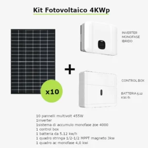 Kit Fotovoltaico 4Kwp